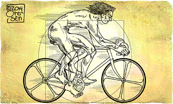 spoke card: vetruvian cyclist
