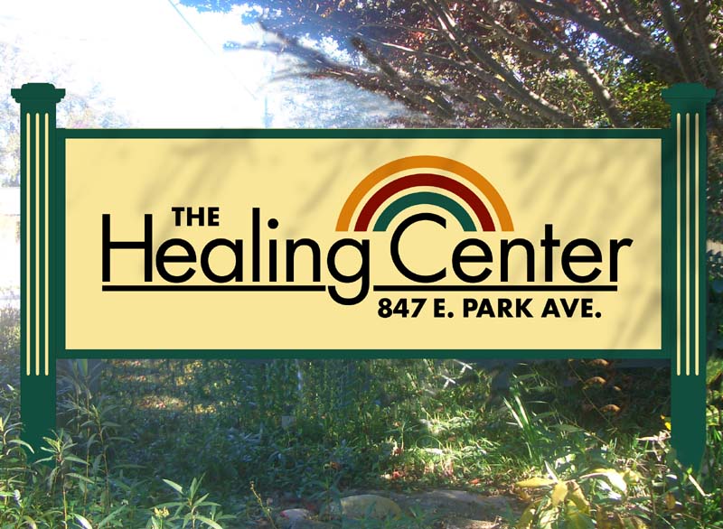 The Healing Center sign