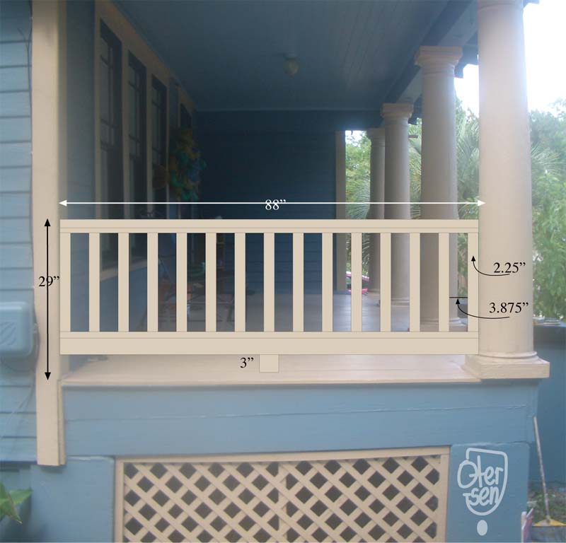 Temkin-Smith, porch rail side