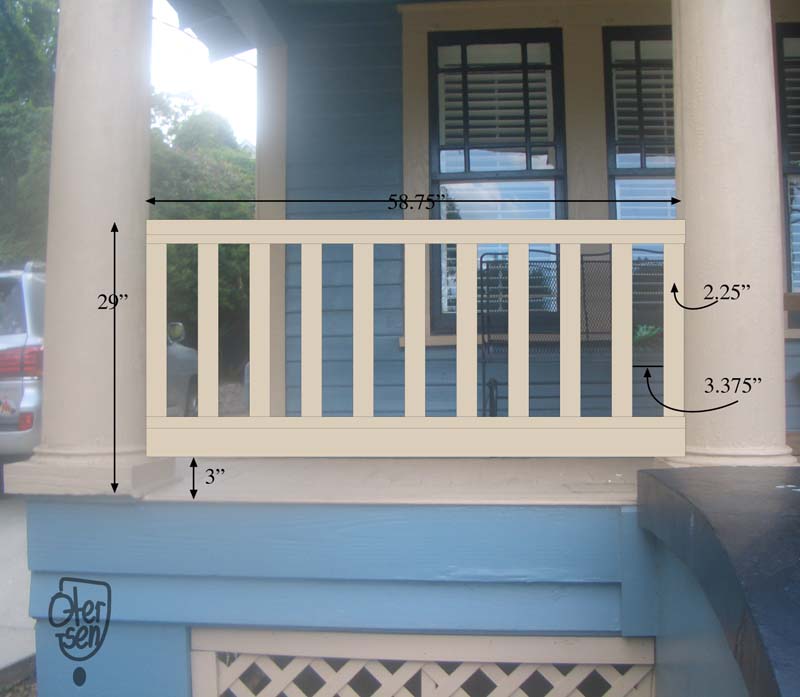 Temkin-Smith, porch rail front