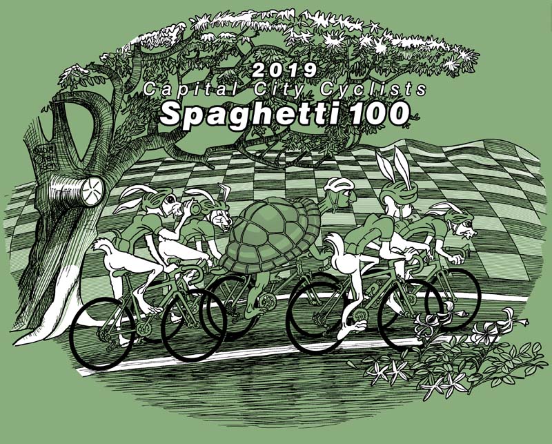 Spaghetti 100 2018 T Shirt design